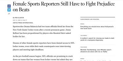 donna balancia sportswriter