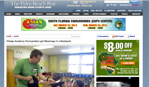 Gregory James Blount of Sound Tree Entertainment hands out food to kids who can't afford it each Friday as part of Blessings in a Backpack