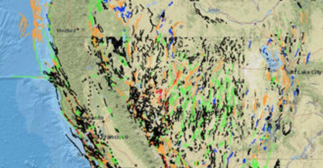 Fault lines courtesy USGS - Courtesy